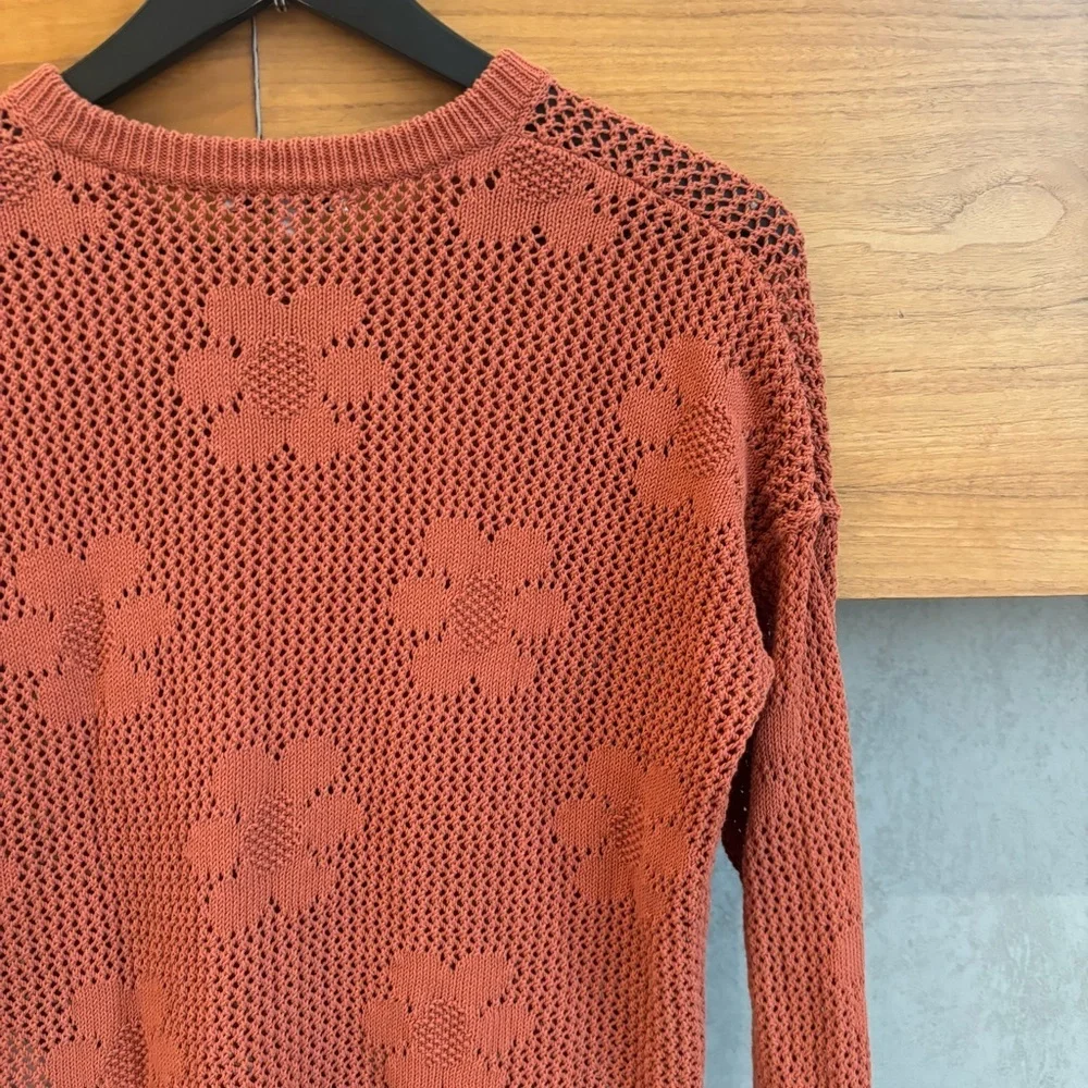 Madewell Floral Open-Stitch Cardigan, Size S - Picture 13 of 13